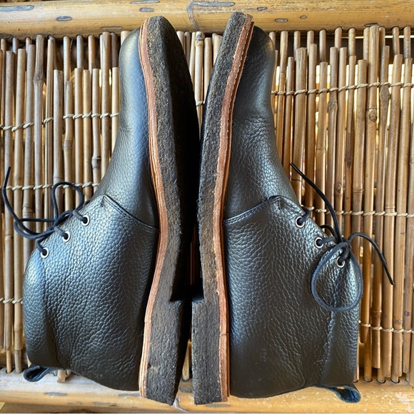 G.H.Bass & Co. Black Pebbled Leather Carl Boots - Picture 12 of 15